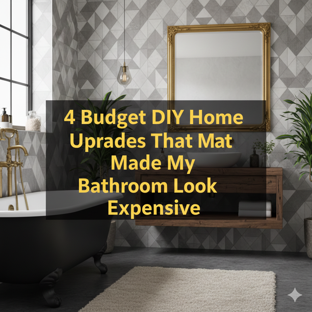 4 Budget DIY Home Upgrades That Made My Bathroom Look Expensive
