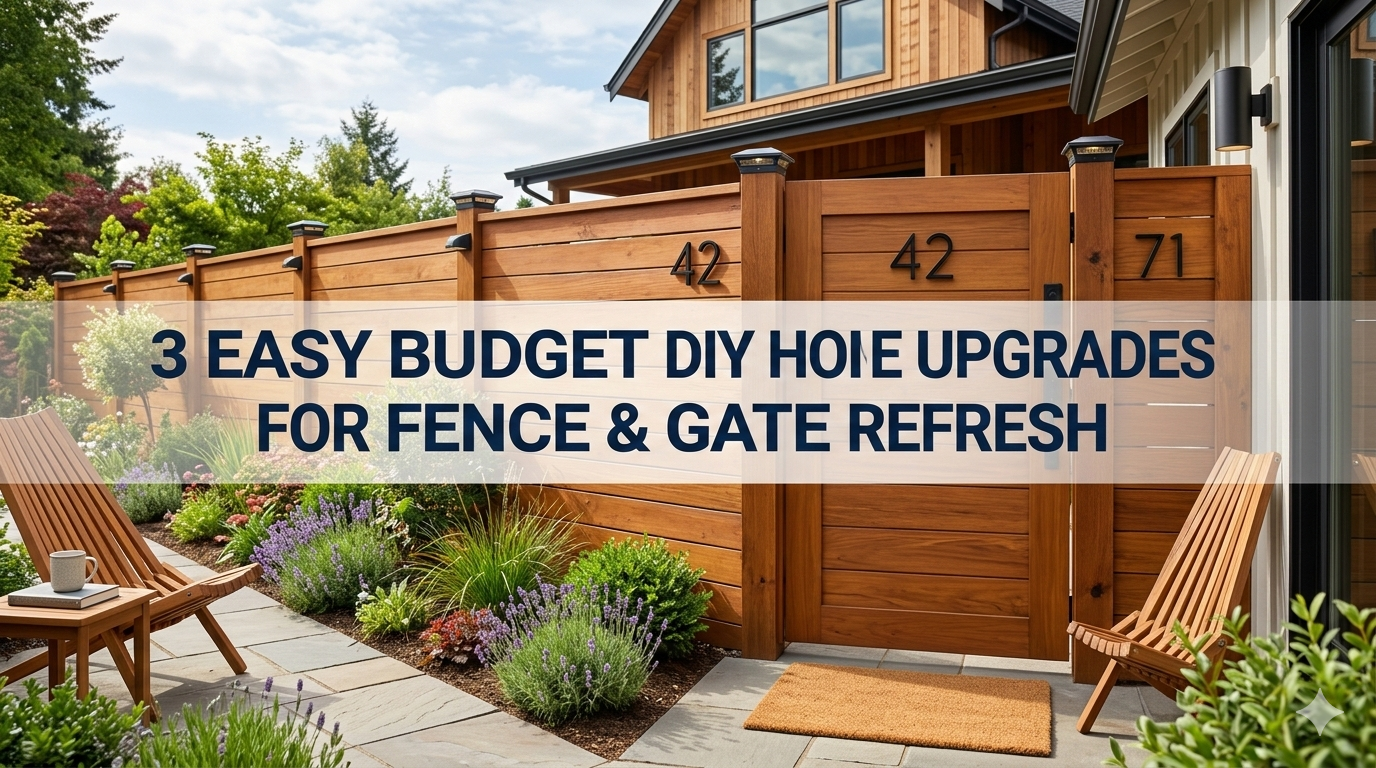 3 Easy Budget DIY Home Upgrades for Fence & Gate Refresh