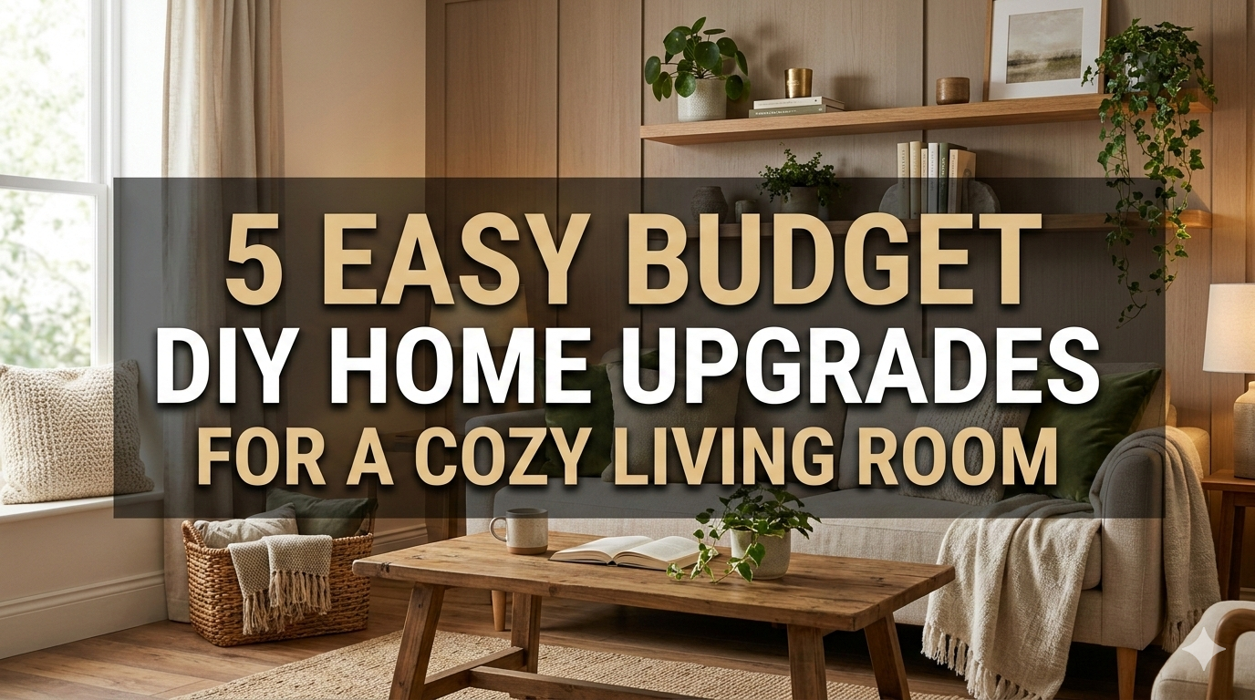 5 Easy Budget DIY Home Upgrades for a Cozy Living Room