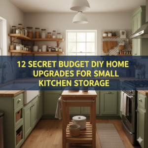 12 Secret Budget DIY Home Upgrades for Small Kitchen Storage