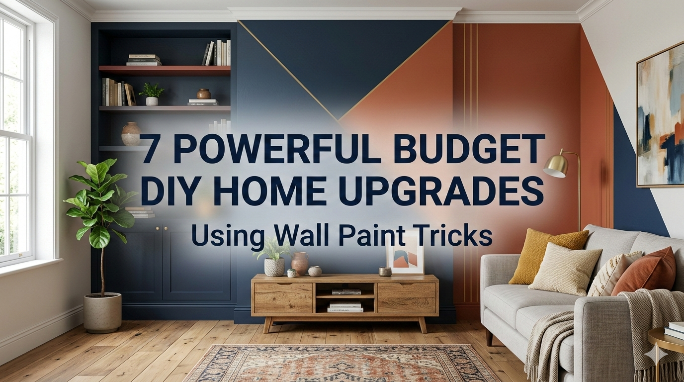 7 Powerful Budget DIY Home Upgrades Using Wall Paint Tricks