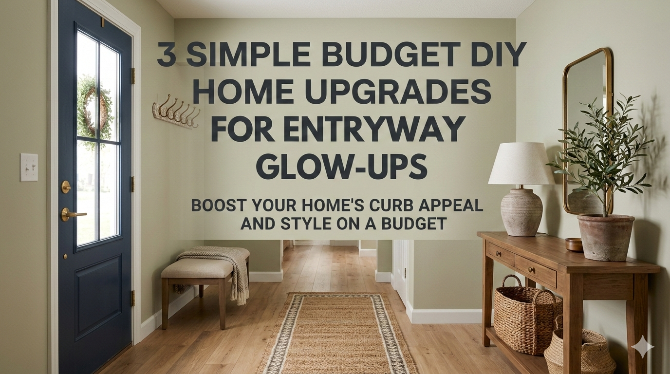 3 Simple Budget DIY Home Upgrades for Entryway Glow-Ups