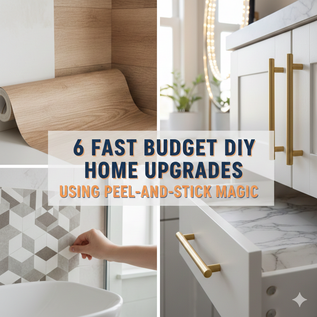6 Fast Budget DIY Home Upgrades Using Peel-and-Stick Magic