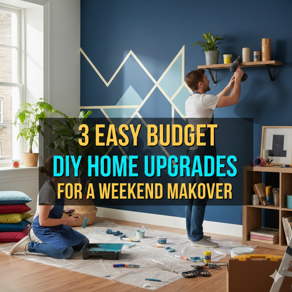 3 Easy Budget DIY Home Upgrades for a Weekend Makeover