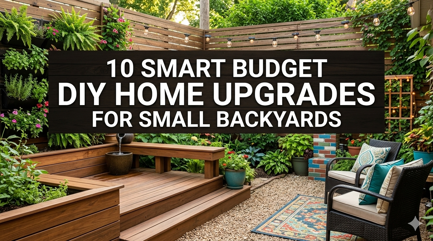 10 Smart Budget DIY Home Upgrades for Small Backyards
