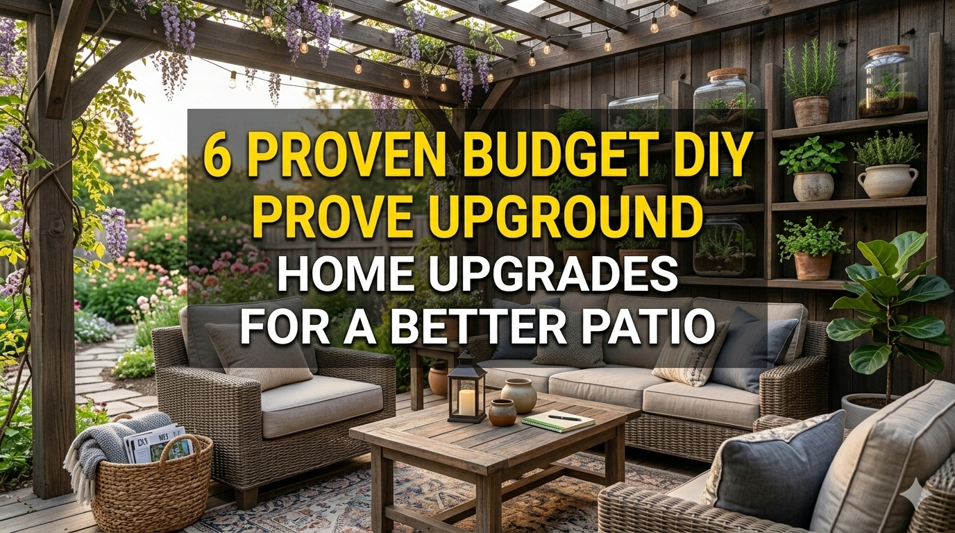 6 Proven Budget DIY Home Upgrades for a Better Patio