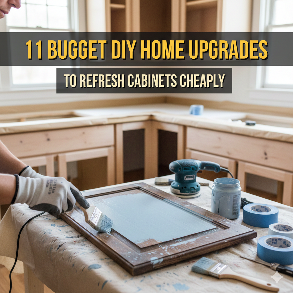 11 Budget DIY Home Upgrades to Refresh Cabinets Cheaply