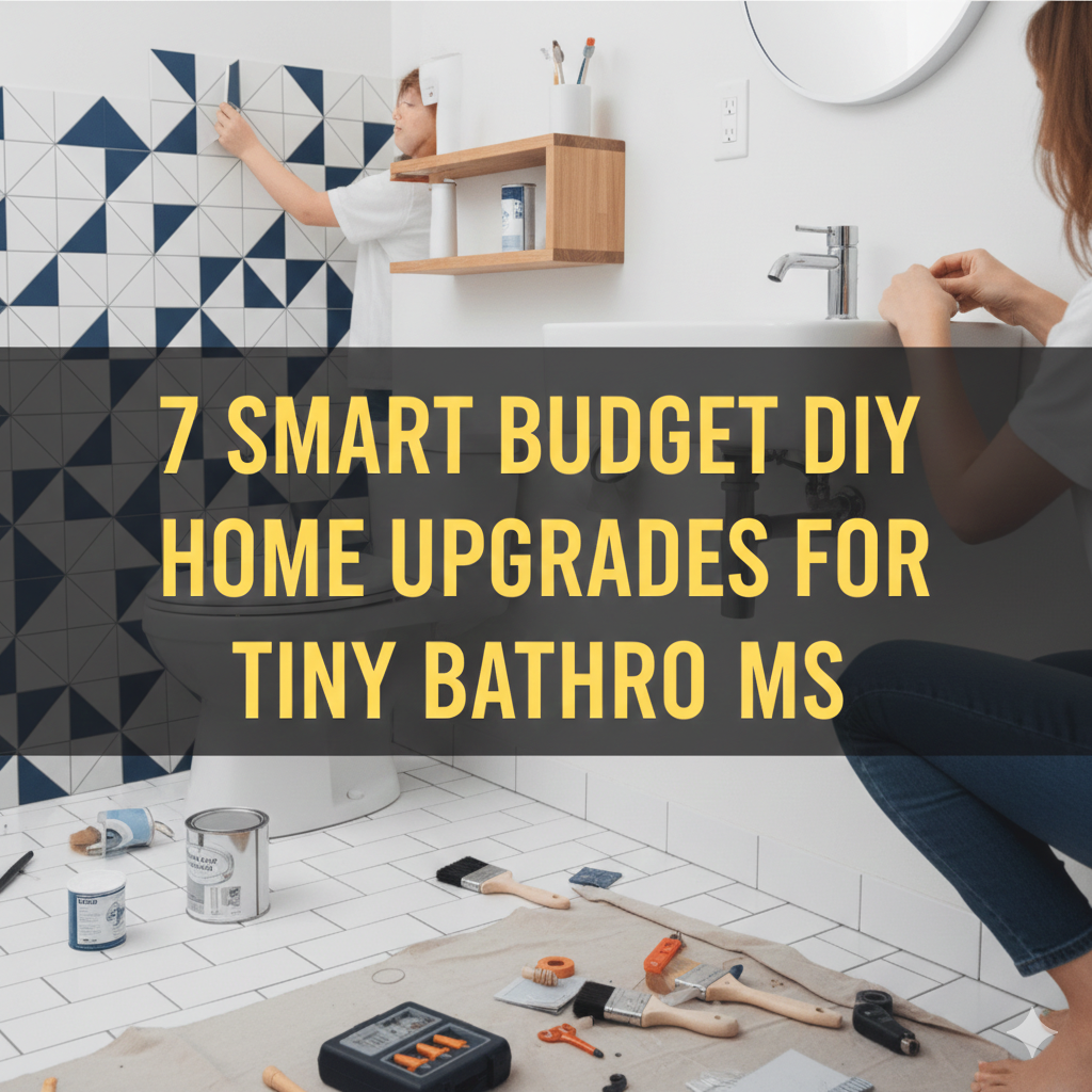 7 Smart Budget DIY Home Upgrades for Tiny Bathrooms