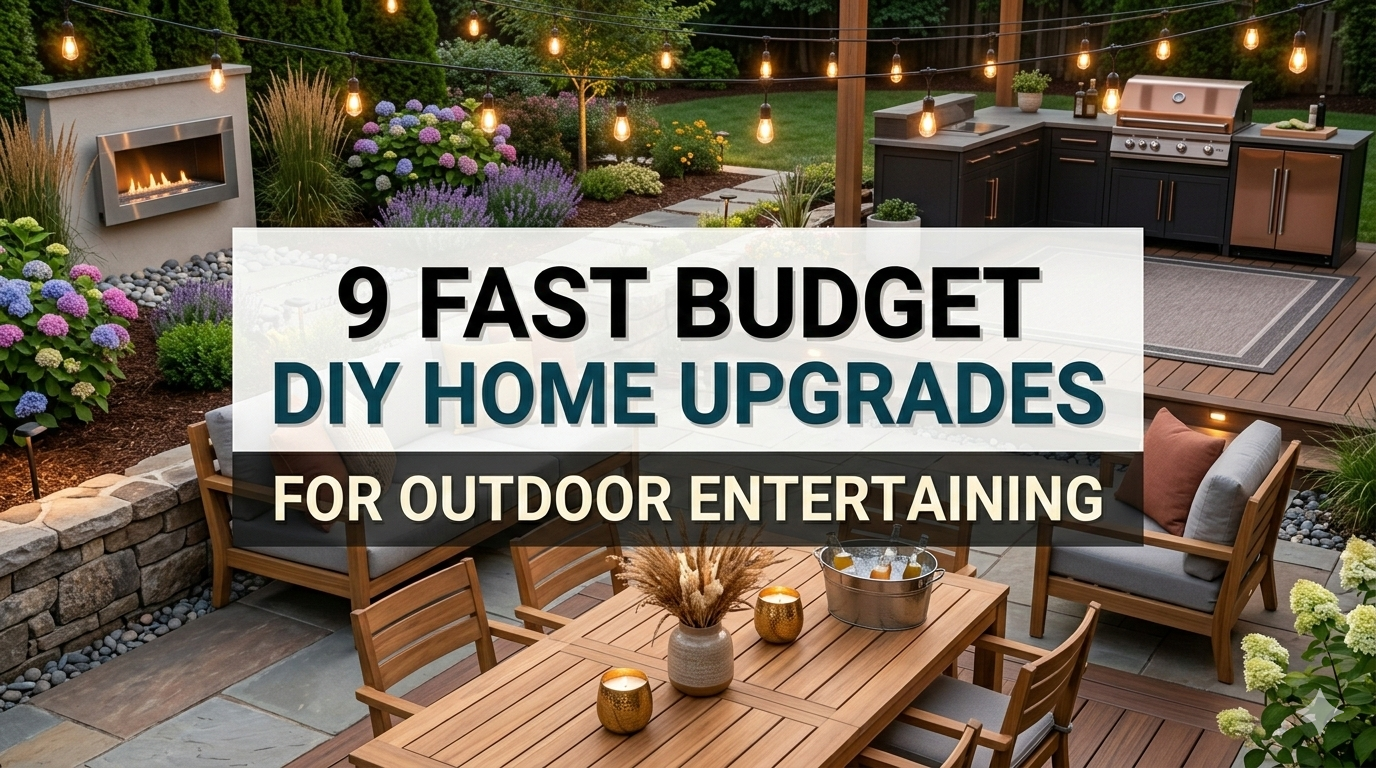 9 Fast Budget DIY Home Upgrades for Outdoor Entertaining