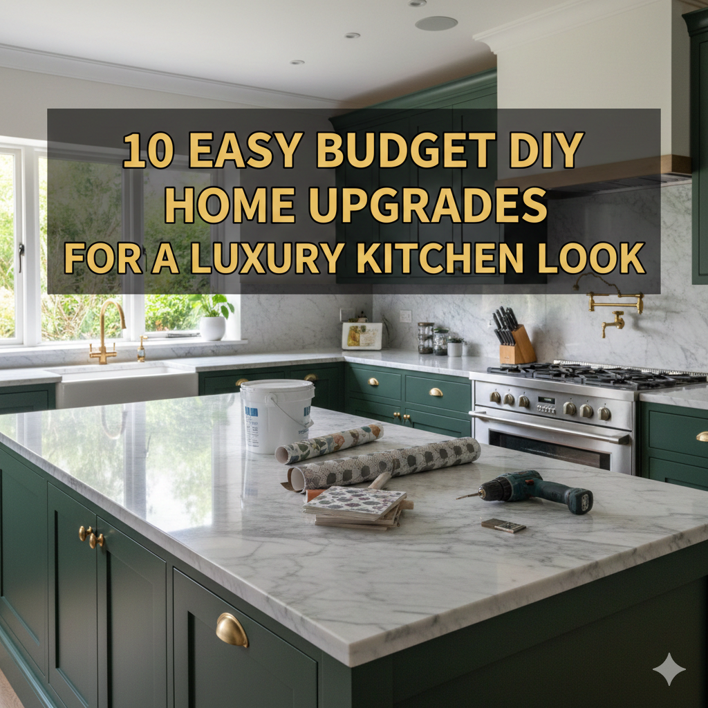 10 Easy Budget DIY Home Upgrades for a Luxury Kitchen Look