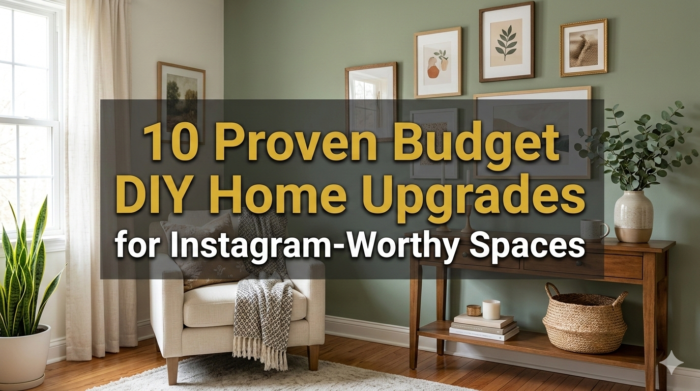 10 Proven Budget DIY Home Upgrades for Instagram-Worthy Spaces