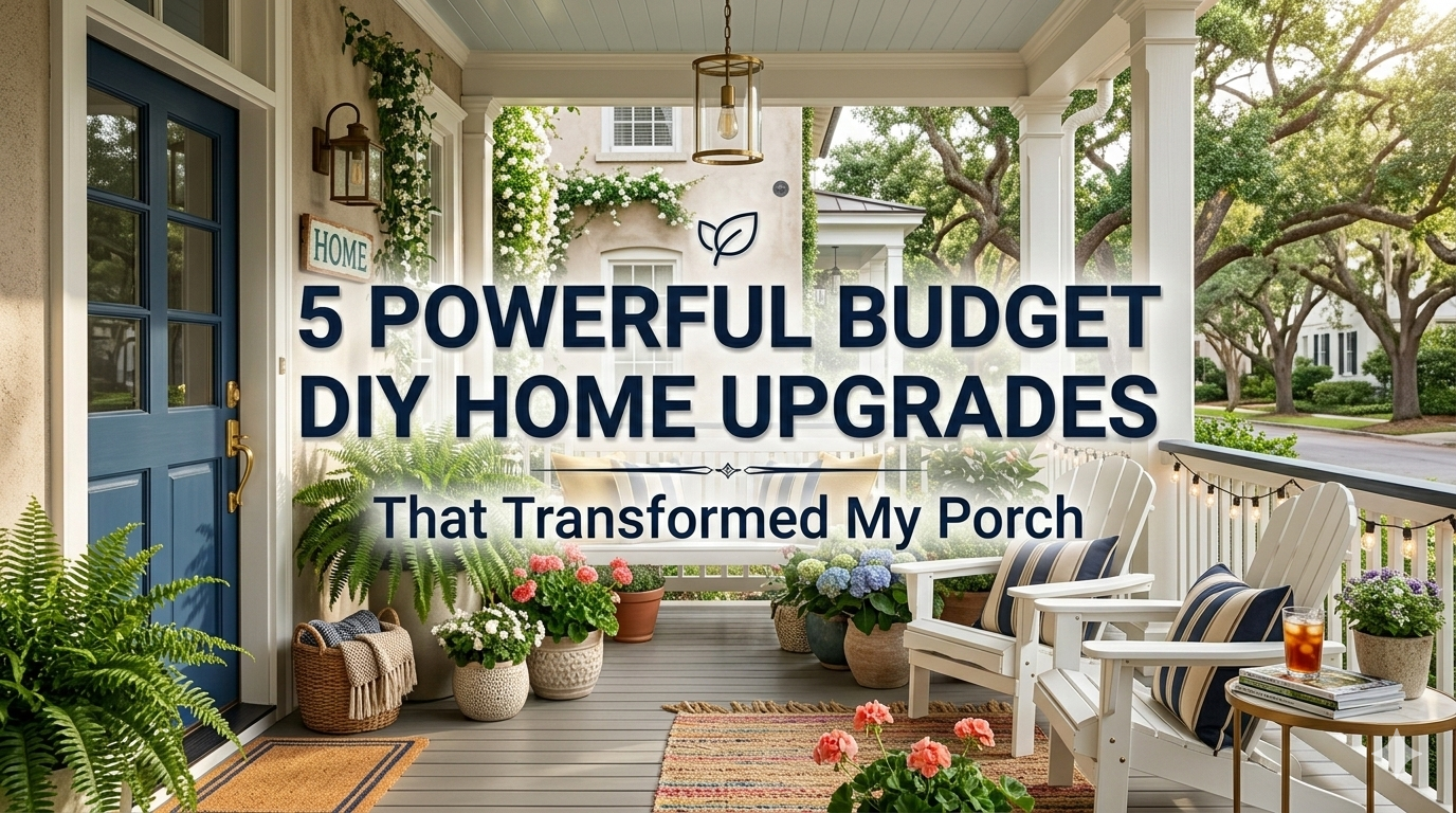 5 Powerful Budget DIY Home Upgrades That Transformed My Porch