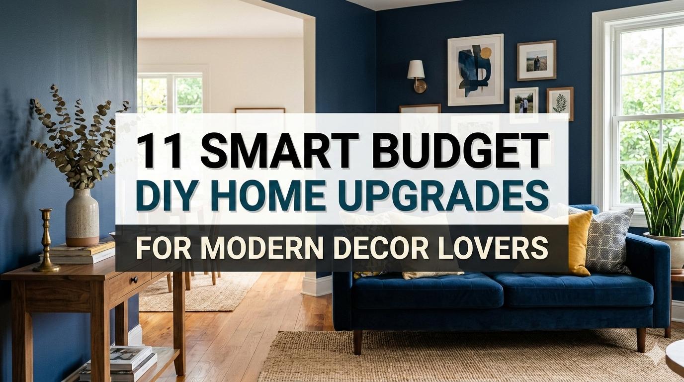 11 Smart Budget DIY Home Upgrades for Modern Decor Lovers