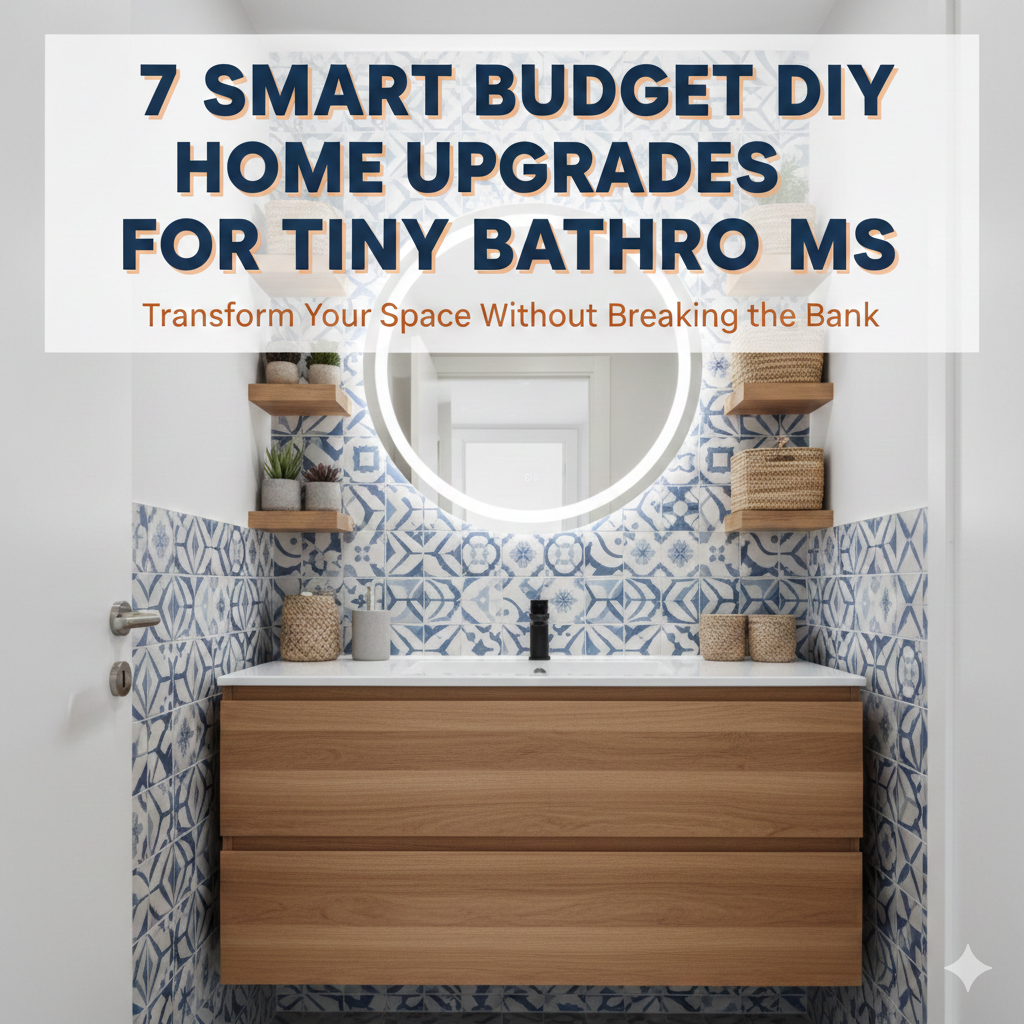 7 Smart Budget DIY Home Upgrades for Tiny Bathrooms