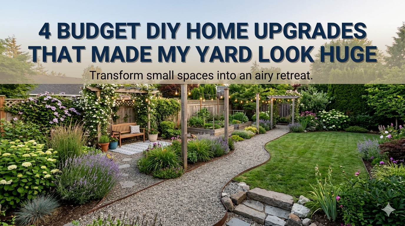 4 Budget DIY Home Upgrades That Made My Yard Look Huge