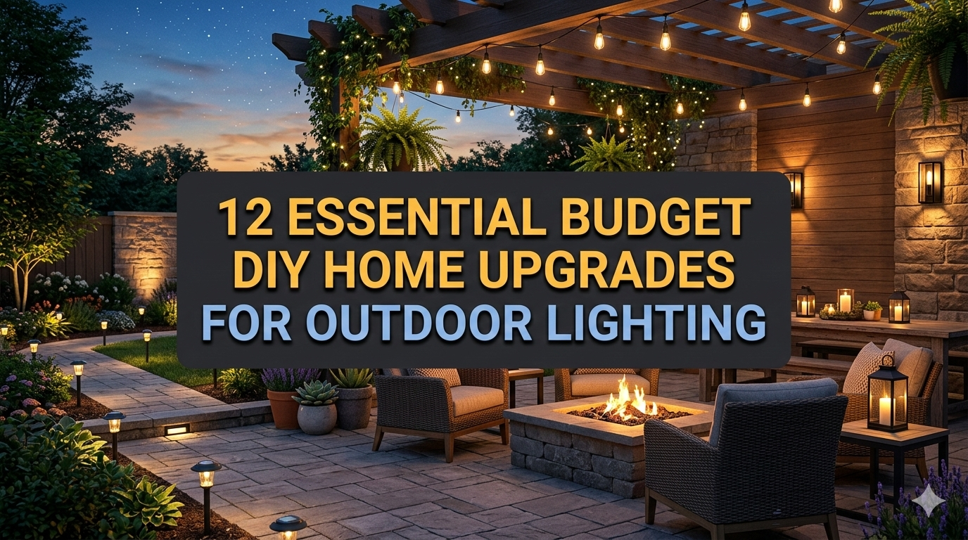 12 Essential Budget DIY Home Upgrades for Outdoor Lighting