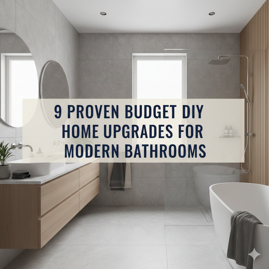 9 Proven Budget DIY Home Upgrades for Modern Bathrooms