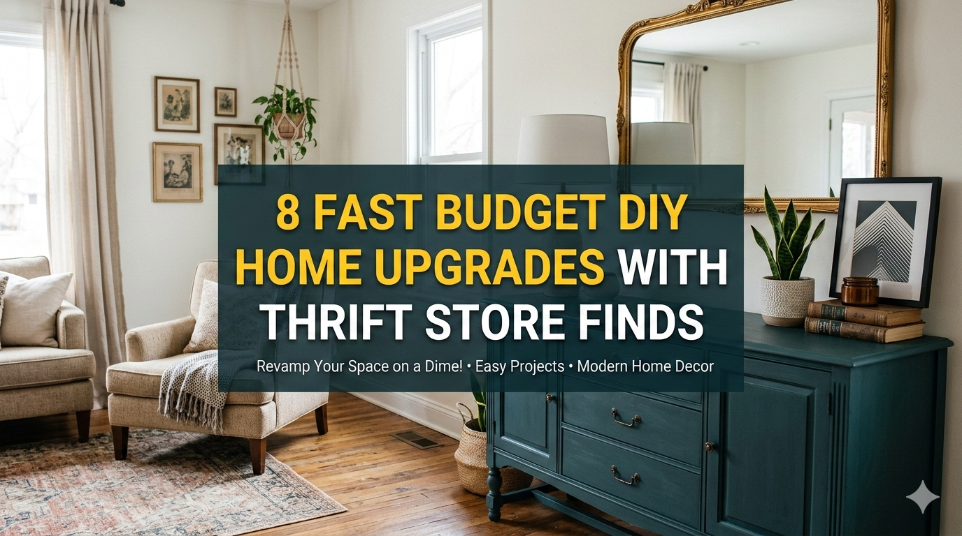 8 Fast Budget DIY Home Upgrades with Thrift Store Finds