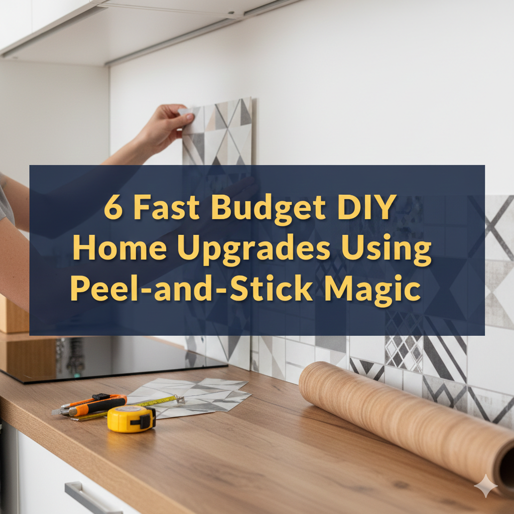 6 Fast Budget DIY Home Upgrades Using Peel-and-Stick Magic