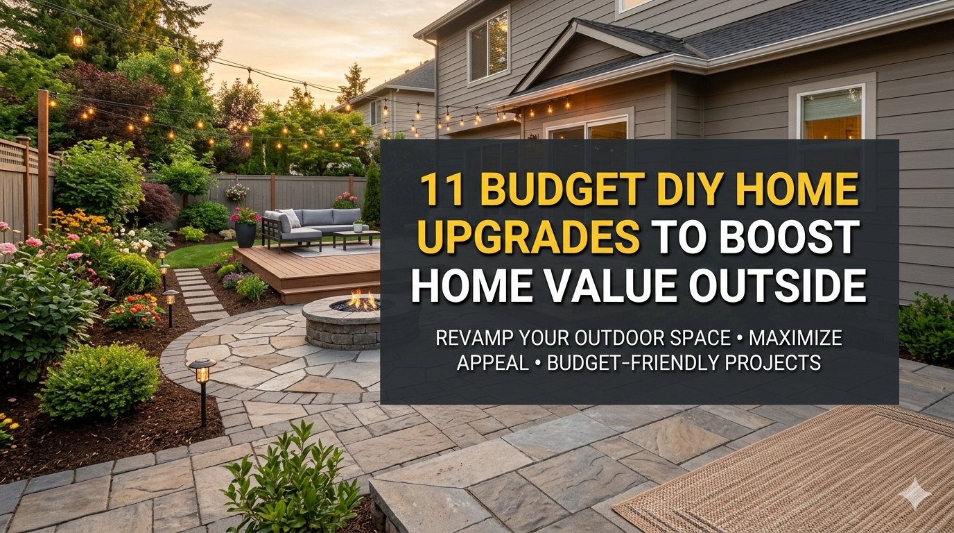 11 Budget DIY Home Upgrades to Boost Home Value Outside