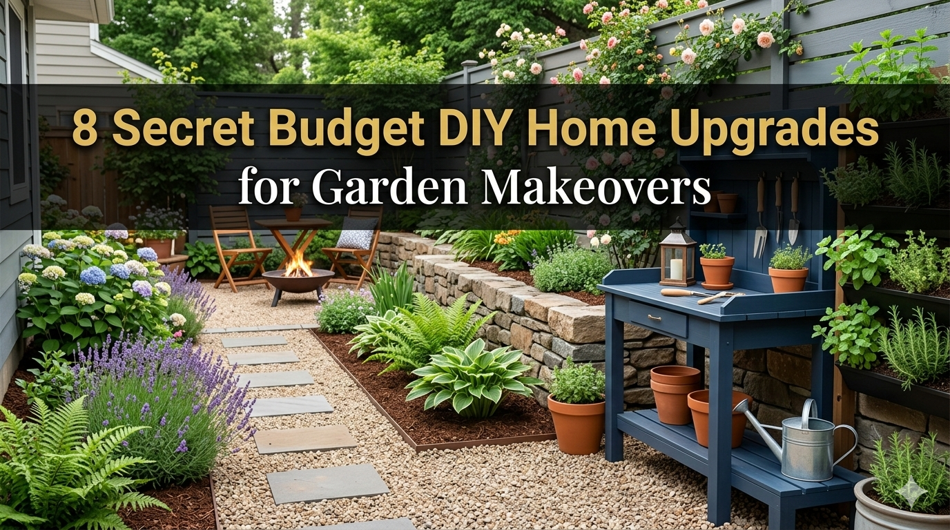 8 Secret Budget DIY Home Upgrades for Garden Makeovers