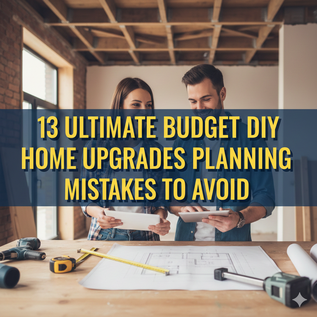 13 Ultimate Budget DIY Home Upgrades Planning Mistakes to Avoid
