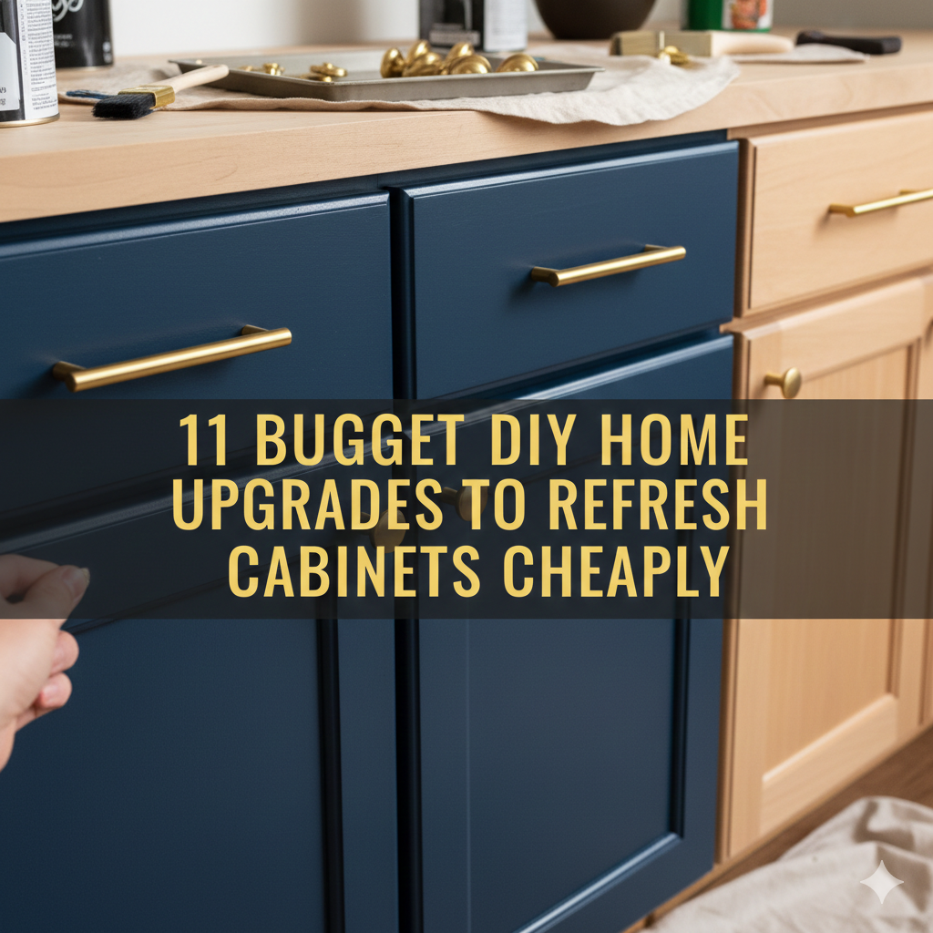 11 Budget DIY Home Upgrades to Refresh Cabinets Cheaply