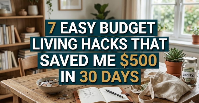 7 Easy Budget Living Hacks That Saved Me $500 in 30 Days