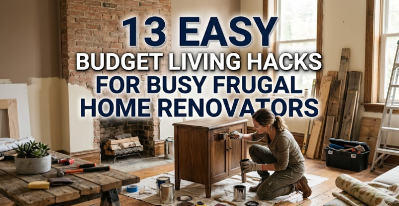 13 Easy Budget Living Hacks for Busy Frugal Home Renovators