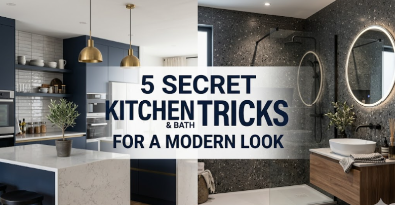 5 Secret Kitchen and Bath Tricks for a Modern Look